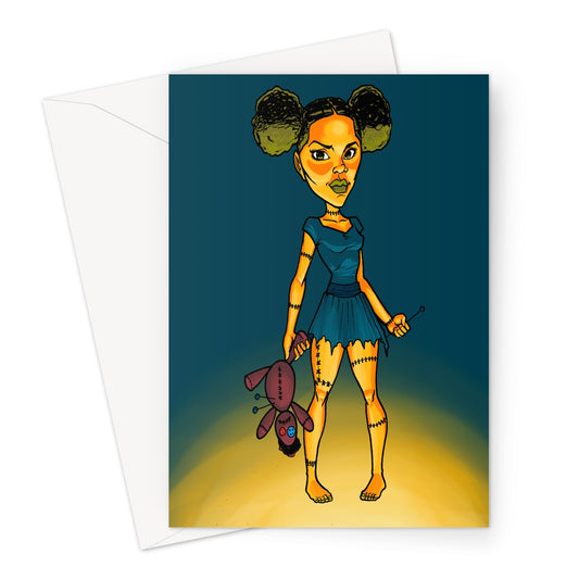 Voodoo Doll Greeting Card