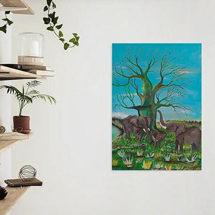 My Life in the Baobab Tree Acrylic Canvas Painting